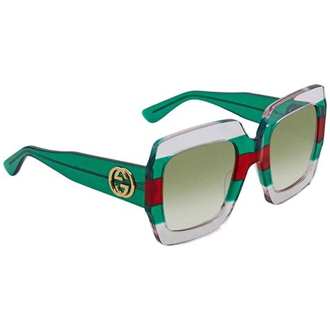 gucci oversized gradient square sunglasses|Gucci bedazzled sunglasses.